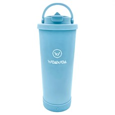 WOAWOA 陶瓷不鏽鋼手提保溫杯, 1入, 霧霾藍, 710