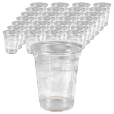 Tamsaa 透明PET飲料杯，適合盛裝沁涼冰飲，專業製程，堅固耐用，派對飲料杯適用, 100個, 410mL, 100入