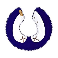 Roaze 柔仕 日系圍兜 典雅系列 360度皆可使用, 深藍白領, 1件