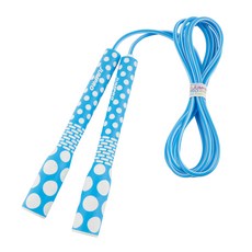 JUMPRO KSY 名牌跳繩, 點點圖案設計簡約俐落, 2段TP材質握把貼合度佳, 270cm, 天藍色, 1條
