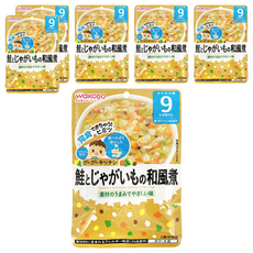 WAKODO 和光堂 和風馬鈴薯鮭魚燉煮 9個月以上寶寶適用, 80g, 6包
