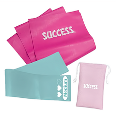 SUCCESS 成功 瑜珈塑身彈力帶組 增加運動強度 塑造理想身形 多功能使用 適合各種健身和瑜珈動作, 伸展帶120 x 15cm 厚0.45mm 深蹲帶50 x 5cm 厚0.65mm, S4758, 1組
