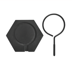 日月鉄工所 六角 手沖咖啡架, 手沖咖啡架 + 層板 + 固定鎖 + 六角板手 + 收納袋, 黑色六角, 1組