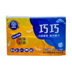 巧巧 抽取衛生紙 100張, 14包, 1袋