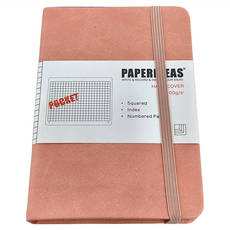 PAPERIDEAS 筆記本 Squared Index Numbered Page, 裸粉, 1本