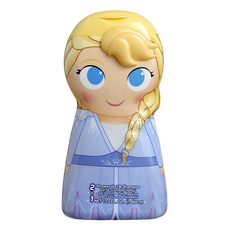 AIR-VAL Frozen Elsa 艾莎 2合1沐浴洗髮精 400ml, 迪士尼經典動畫, 頭髮與身體清潔, 甜甜花果香, 溫和清潔, 1瓶