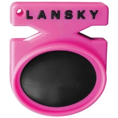 LANSKY Quick Fix陶瓷與硬質合金2用磨刀器 - 重量45g 適用於EDC刀具, 粉色, 1個