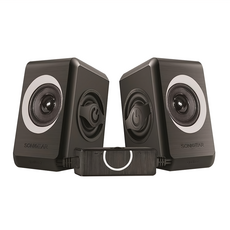 Sonicgear 多媒體音箱, 6瓦RMS, 3.5mm立體聲, USB DC 5V, QUATRO2, 黑灰色
