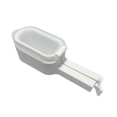 SURUGA 封口夾 32976 3個 - 寬口設計 附蓋保鮮 適用多種袋子 操作簡單 方便收納, 白色