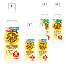 小不叮 驅蚊噴霧 升級版 嬰幼兒用, 特級版歐洲驅蚊配方, 清爽水乳液配方, 120ml, 5瓶