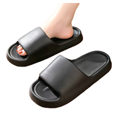 小麥購物 踩屎感拖鞋 4雙, 40~41, 時尚黑