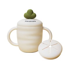 PiYOPiYO 黃色小鴨 矽膠零食吸管兩用蘿蔔杯, 1入, 1個