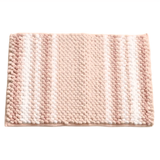 圓舞曲雪尼爾踏墊 聚酯纖維100% 吸水快乾 舒適減壓 透氣止滑, 60 x 40 x 1cm, 粉色