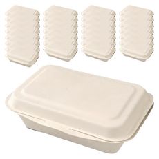 Highching 高精 植纖餐盒 原色 450ml, 1組, 100個