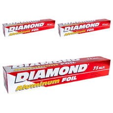 鑽石牌 Diamond 鋁箔紙 Aluminum Foil, 22.8m, 3個