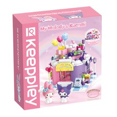 qman 三麗鷗系列積木 甜點小鋪,可愛造型積木，親子同樂最佳選擇, 1入