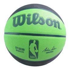 Wilson NBA城市系列 橡膠籃球 混合 24~25 賽爾提克 200g, 1個, WZ4033902XB7