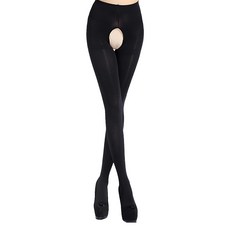 Amiss 機能感 開檔免脫雕空厚款褲襪 2件