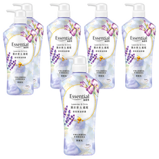 Essential 逸萱秀 香氛精油修護潤髮乳 薰衣草+鳶尾 毛鱗片屏護科技, 700ml, 6瓶