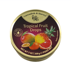 Cavendish&Harvey 卡恩迪許 熱帶水果 水果糖, 200g, 1盒