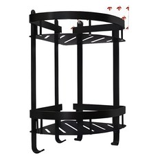 奇麗屋 鋁出奇兵兩層式三角壁掛架 鋁合金材質 24*24*46公分 免釘免鑽高強承重, 1個