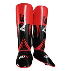 S-SportPlus+ bn護腿 紅色 運動防護 舒適透氣 護小腿, XL, 1雙