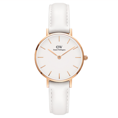 Daniel Wellington 手錶，精細刻印工藝 奢華細節 清新皮革錶帶 蛋殼白錶盤 簡約優雅, DW00100249, 1件