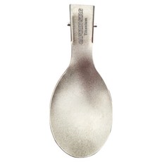 CAPTAIN STAG 鹿牌 戶外露營鈦餐具 勺子 15.3cm 19g, 鈦色, 1支
