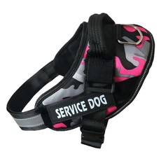 K9胸背帶 粉迷彩 XS 防暴衝設計 舒適耐用, 1個