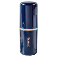 Nrbasket 簡約旅行用洗漱收納牙刷杯組, 食品級PP材質, 上下卡扣設計, 一杯兩用, 1組, 165g