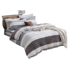 Ishur 伊舒爾 蘭絨床包枕套3件組，柔軟親膚，保暖舒適, 韶光, 床包186 x 150cm + 枕套 2個75 x 45cm, 床包 + 枕套組