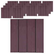 二代 塑木地板 15片裝 30x30公分 直紋 塑木+PE地墊, 咖啡色, 1箱