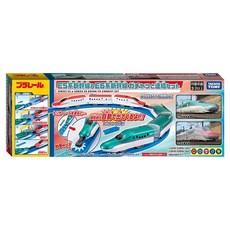 TAKARA TOMY PLARAIL 鐵道王國 E5 & E6 雙入組 954309, 淺藍色, 1盒