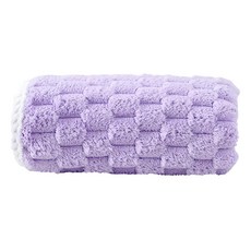 法蘭絨寵物毛毯 L(100 x 70cm) 紫色 柔軟舒適保暖, 1件