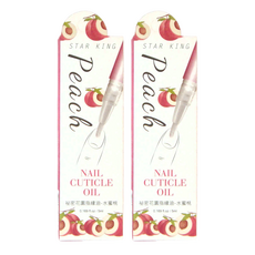 STAR KING 星之冠 祕密花園 指緣油營養筆 - 水蜜桃口味, 5ml, 2支