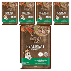 hug 哈格 Plus 無穀主食狗餐包 100g, 羊肉 + 蔬菜, 5包