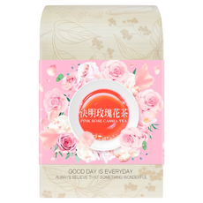 長青穀典 決明玫瑰花茶，口感甘美柔和，養顏美容、調養身心，立體茶包，即沖即飲, 6g, 10包, 1盒