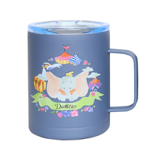 Disney 迪士尼 316不鏽鋼真空馬克杯 DS-5860DB 450ml, 小飛象 藍色, 1個