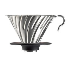 HARIO 好璃奧 V60白金金屬濾杯, 1個, 1-4杯