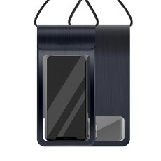 小麥購物 y042 夜光防水手機袋 粗背帶|黑 2入, 1入, 黑