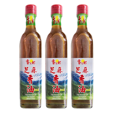 香之鄉 芝麻香油, 濃郁芝麻香味，適用於各式料理, 500ml, 3瓶