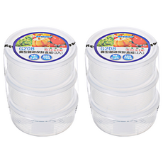 KEYWAY 聯府 小圓型井上保鮮盒 3入, 250ml, 2組