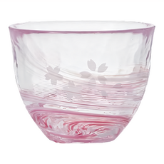 ADERIA GLASS 津輕系列 手作玻璃櫻花冷茶水杯 190ml, 1個, 櫻花