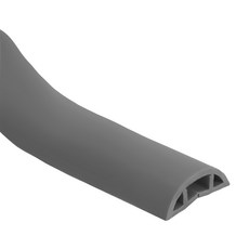 導線駭客 軟質配線槽/無痕阻燃絕緣電線壓條 10m x 3cm, 灰色, 1條