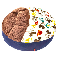 PET PARADISE 寵物用品 睡袋 疊疊樂, S(50 x 17cm), 露營風滿版米奇, 1個