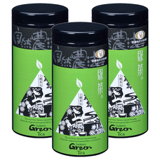 百香自然生態茶園 自然農法立體茶包 綠茶, 3g, 16包, 3罐