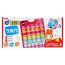 幼福文化 忍者兔3D立體觸控有聲學習掛圖, 3歲以上適用, ㄅㄆㄇ