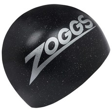 ZOGGS 超彈性環保矽膠泳帽 - 黑色 Easy Fit ECO Cap, F, 1個
