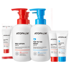 ATOPALM 愛多康 舒敏全效修護組 MLE Lotion保濕乳液 & Top To Toe Wash沐浴露, 1組