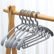 FRANOND 防滑抗拉伸塑膠西裝衣架, 灰色, 20個